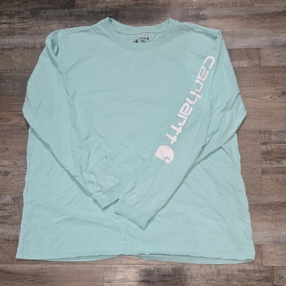 Carhartt Women's Aqua Long Sleeve Tee